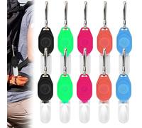 VEGOATY LED Blinklicht École Réflecteurs Enfants Lot de 10 - Lumière Sécurité Étanche Réflecteurs École Enfants pour Sac à Dos, Jogging, Randonnée, Course, Porte-clés LED en 5 Couleurs