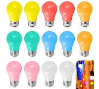 VEGOATY Lot de 20 ampoules LED colorées E27, 24 V 1 W, ampoules colorées pour extérieur E27, ampoules LED colorées pour extérieur, couleurs mélangées pour guirlandes lumineuses, fête de Noël