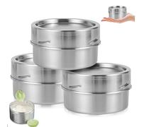 VEGOATY Lot de 3 boîtes à déjeuner en acier inoxydable pour enfants - 200 ml - Avec couvercle - En acier inoxydable - Pour collations, fruits, céréales, soupes