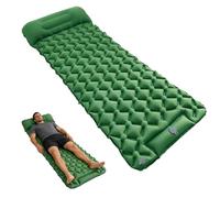 VEGOATY Matelas gonflable d'extérieur pour camping : matelas gonflable avec pompe à pied, léger et compact avec coussin gonflable pour la plage, la tente, les voyages