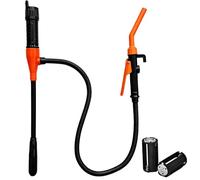 VEGOATY Pompe de transfert de liquide à batterie 2,4 GPM : pompe à bidon amovible gaz électrique, pompe de transfert électrique pour l'eau, l'huile légère et le diesel dans le garage et le jardin