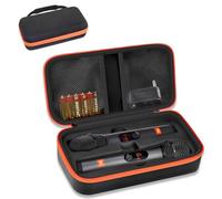 VEGOATY Sac de voyage portable Dual Mic : sac de voyage portable Dual Mic, compatible avec JBL Wireless Two microphone, poche pour microphone Bluetooth, récepteur, adaptateur, batterie (boîte