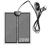 VEGOATY Tapis chauffant pour terrarium : 20 W réglable Tapis chauffant pour reptiles avec réglage de la température, 28 x 42 cm Tapis chauffant pour tortue, serpent, lézard, gecko, araignée, reptile