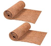 VEGOATY Tapis en coco Protection hivernale : 2 pièces tapis durables en fibre de coco plantes, tapis en fibre de coco respectueux de l'environnement, rouleau de doublure en noix de coco, pour jardin