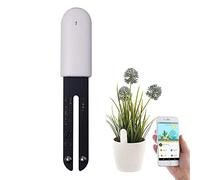 VegTrug Plant Monitor, Soil Tester 4 en 1, Flower Care Bluetooth Testeur de Sol Surveille Automatiquement Les Niveaux de L'humidité/Lumière/Fertilité/Température pour Jardin Plante avec appli