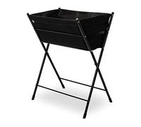 VegTrug Raised Bed Poppy Go Colour Black Longueur : 65 cm Largeur : 40 cm Hauteur : 79 cm