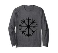 Vegvisir Boussole Viking Guidance Nordic Mythology Rune Manche Longue