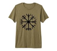 Vegvisir Boussole Viking Guidance Nordic Mythology Rune T-Shirt Haut de Gamme