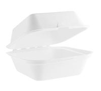 Vegware B003 Lot de 500 boîtes à hamburger en bagasse 15,2 cm