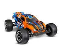 VEHECULE RADIOCOMMANDE RUSTLER 4X2 BRUSHED ORANGE AVEC ACCUS / CHARGEUR USB HD - 37254-8-ORNG