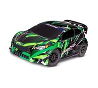 VEHECULE RADIOCOMMANDE TRAXXAS FORD FIESTA RALLY VXL BRUSHLESS CLIPLESS VERT SANS ACCUS NI CHARGEUR 74276-4-GRN
