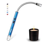VEHHE Briquet Électrique Rechargeable, Allume Bougie Arc Flexible, Bleu