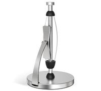 VEHHE Porte-rouleau d'essuie-tout autoportant avec bras à ressort, porte-serviettes de cuisine avec effet amortisseur silencieux, facile à déchirer d'une seule main, convient pour la cuisine, la salle