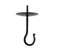 Vehi Mercatus Lot de 3 crochets muraux rustiques forgés en fer avec rosace