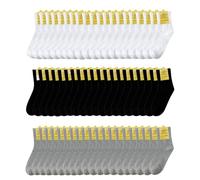 VEHICAR Lot de 60 paires de chaussettes jetables avec emballage individuel, chaussettes de sport unisexes pour sans-abri, gym, voyage, homme et femme, Lot de 60 chaussettes mi-mollet, taille unique