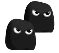 Vehicle Headrest Covers - Front Seat 2-Piece Set, Funny Car Interior Decoration Protectors for Headrests | Road Trips, Camping, Halloween, Daily Driving, Men, Women, Truck, SUV, Travel, Automotive