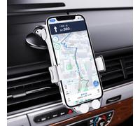 Vehicle Mobile Stand - Strong Vacuum Base Bracket, Rotatable Angle Clamp Grip, Secure Device Dock | Dashboard Media Viewing, Window GPS Positioning, Console Accessibility Setup, Roadtrip Communication