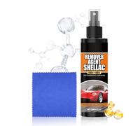 Vehicle Spray Cleaner - Auto Exterior Cleaning Spray for RV Truck and Minivan | 120ml Bottle with Grease Removal Towel, Fast Shine Formula, Mirror Window Side Door Home Detailing Aid