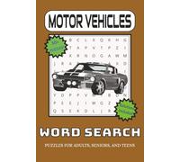 Vehicle Word Search: Word Searches with Easy to Read print about Trains, Planes, & Automobiles. | 6x9 inches, 110 page | 50+ Puzzles | Perfect Gift for Vacations and Holidays