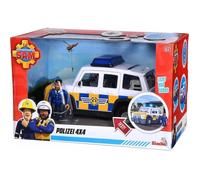 Véhicule 4x4 Police - SIMBA - Sam le Pompier - 19cm - Figurine Malcolm - Accessoires inclus