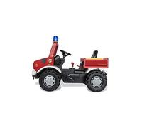Véhicule à pédales Unimog Pompiers - Rolly Toys - Pneus murmure - RollyFlashlight inclus