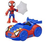 Véhicule Arachno-Bolide de Spidey avec Figurine de 7,5 cm et Accessoire, Jouets pour Enfants, dès 3 Ans, Spidey et Ses Amis Extraord