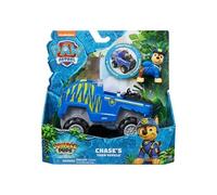 PAW Patrol - Pat Patrouille - Véhicule Figurine Chase Jungle Pups - Voiture Figurine À Collectionner - Avec Projectiles - Thème Jungle - Pat Patrouille Jouet - Voiture Enfant - Jouet Enfant 3 Ans Et +