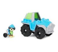 PAW Patrol La Pat' Patrouille - - Voiture + Figurine Rex - Voiture de 15 cm avec 1 Figurine À Collectionner - Personnage Pat' Patrouille Dino Rescue - Jouet enfant 3 Ans et +