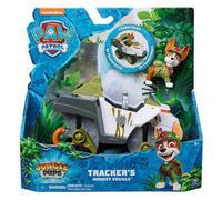 PAW Patrol - Pat Patrouille - Véhicule Figurine Tracker Jungle Pups - Voiture Figurine À Collectionner - Projectiles - Thème Jungle - Pat Patrouille Jouet - Voiture Enfant - Jouet Enfant 3 Ans Et +
