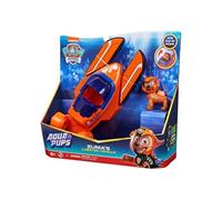 PAW Patrol PAT' PATROUILLE AQUA PUPS - Voiture + Figurine Zuma - Voiture Pat Patrouille Zuma - Figurine à Collectionner - Thème Mer Et Aventures Sous-Marines - - Jouet Enfant 3 Ans +