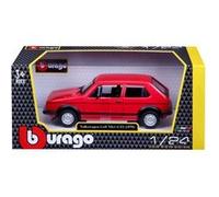 BBurago Modèle réduit de voiture Volkswagen Golf MK1 GTI 1979 1:24 Rouge