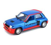 BBurago Miniature montée Renault R5 Turbo 1980 Bleu 1/24