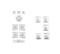 Véhicule Boutons de Autocollants Compatible avec Tesla pour Model pour X S 2016 2017 2018 2019 2020 Autocollant De Garniture Bouton Lève-vitre Voiture