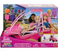 Barbie Coffret Les Mystères de Barbie – Détectives de Plage, buggy et plus de 10 accessoires (JFV68)