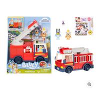 Véhicule camion de pompiers bleu
