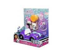 Gabby's Dollhouse 6062145, Carlita Car with Pandy Paws Collectible Figure and 2