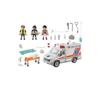 Playmobil Ambulance City Action 71232 Version 2023 avec figurines et accessoires Bleu