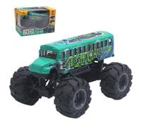 Véhicule de Bus Scolaire - Voiture en de 15,2 cm à rétractation, Bus à Friction - Construction en métal Robuste - Jouet éducatif pour Le développement éducatif pour Filles,