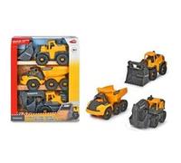 Dickie Toys Set Of Volvo Construction Equipment Vehicles 26 Cm 3 Units Jaune Enfants