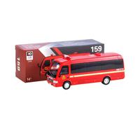 Véhicule De Commandement De Feu Moulé Sous Pression, Modèle De Voiture En Alliage, Pneu En Caoutchouc, Mini Bus, Boîte De Couleur Originale, Jouets Pour Garçon, 1/64