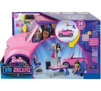 Vehicule de Concert Transformable pour Barbie - Voiture 4x4 et Accessoires - Rose, Violet - Set Jouet Auto Star avec Carte Animal