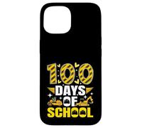 Véhicule de Construction 100 Jours d'école pour Tout-Petits garçons Enfants Coque pour iPhone 15