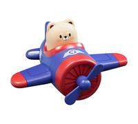 Véhicule de jouet d'avion de dessin animé : auto à poussée par inertie, modèle d'avion éducatif interactif, jouet fort résistant aux chocs, jouets d'avion de voiture