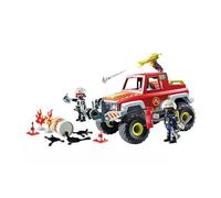PLAYMOBIL Action Heroes Camion de pompiers, Jouets de construction