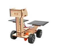Véhicule D'Exploration Lunaire Solaire Enfants DIY Modèle Assemblé à la Main Puzzle en Bois 3D Science pour les Enfants Âgés