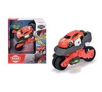 Dickie Toys Voiture miniature Rescue Hybrids Drone Bike Voiture de sport Rouge et blanc Transparent 1:64 12 cm