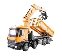 Véhicule D'ingénierie en Alliage Camion-Benne à grappin en Bois, 26 canaux, modèle réduit de véhicule Chantier électrique télécommandé Alliage, Dimensions réelles (Piles Non incluses)