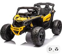 Véhicule électrique 12V - Can-Am Maverick R - 1 à 6 ans - 4x4 - avec télécommande - Jaune