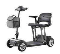 Véhicule Électrique À Quatre Roues pour Personnes Âgées, Véhicule À Batterie Pliable pour Personnes Handicapées, Véhicule Intelligent À Assistance Électrique pour Personnes Âgées 12A