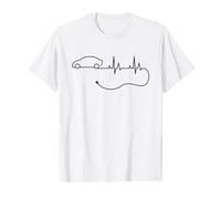 Véhicule électrique de chargement de voiture électrique EV Heartbeat T-Shirt